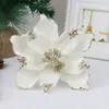 Flores Navideñas de Venta Caliente Transfronterizas, Flores Artificiales, Fábrica de Origen, Decoraciones Navideñas para Comercio Exterior, Flores Artificiales Navideñas, Flores Falsas