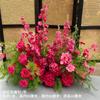 Flor Jardín Monet Viento Acabado Pila de Flores Red Celebratorio Disposición de Tienda Habitación de Boda Camino de Boda Decoración de Guía Paisajismo de Ventana