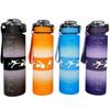 Taza de Paja Degradada de 1000 ml Vaso de Agua Deportivo de Plástico de Gran Capacidad Moderno Casual Esmerilado Vaso de Moda para Estudiantes