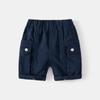 Shorts Casuales de Verano para Niños Bolsillo Grande Shorts Casuales Niños Pequeños y Medianos Cinturón de Banda de Cuero Pantalones de Media Cintura de Media Longitud