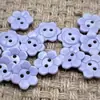 Botões de Resina Flor Roxo Claro 16mm para Crianças, para Tricô de Bebê, Cardigans e Casacos, Botões de Flor de Ameixa