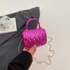 Bolso mini de diseño de nicho a la moda para mujer, nuevo bolso de mano casual plisado 2026, bolso de hombro, bolso cruzado pequeño