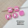 Macaron Lindo Conejo Zanahoria Pintura Aleación DIY Pulsera de Cuentas Pulsera Collar Accesorios para el Cabello Accesorios