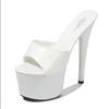 Moda europeia e americana Novos chinelos plus size salto super alto Sapatos romanos salto agulha plataforma sandálias de salto alto atacado transfronteiriço