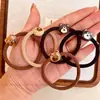 Goma para el Cabello Elástica Alta con Letra de Panda Crema Cuerda para el Cabello Suave y No Dañina Accesorios para la Cabeza Mujeres Mercado de Accesorios para el Cabello de Yiwu Suministro Mayorista