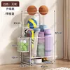 Cesta de Almacenamiento para Esterillas de Yoga, Estante de Almacenamiento para Equipos Deportivos y de Fitness en Casa, Estante de Almacenamiento Doméstico para Rellenar Espacios para Bádminton y Baloncesto