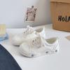 Zapatillas Blancas de Suela Gruesa con Cara Sonriente Linda en Forma de Estrella Bell's Mocasines Casuales Zapatillas de Moda Be-6896