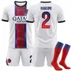 2627 Nuevo Traje Deportivo Blanco de Visitante de París 10 Dembele Ropa de Fútbol de Club Camiseta de Club
