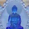 Buda Maestro de la Medicina Luz Glaseada Buda Tathagata Salón Hogar Hogar Confesiones Adornos Caja de Regalo Siete Farmacéuticos Siete Gestos