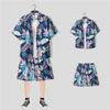 Sanya Ilha de Hainan roupa camisa de praia terno masculino camisa floral de manga curta Havaí roupas soltas de secagem rápida entrega de peça única