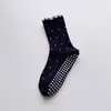 Calcetines de yoga para mujer, calcetines profesionales deportivos para Pilates, fitness, pista de baile, calcetines profesionales antideslizantes de media pantorrilla para mujer al por mayor