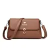 Bolsas de mano para mujer 2026 nuevo modelo popular, bolso de hombro de cuero suave, bolso cruzado versátil para mujer, sensación de alta gama, venta al por mayor transfronteriza