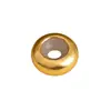 Plata 925 Chapada en Oro Cuentas Redondas Cuentas de Silicona de Posicionamiento Cuentas Espaciadoras Pulsera DIY Collar Accesorios de Joyería