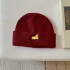 Chapéu de Lã Bordado com Cachorrinho Fofo Estilo Coreano para Casais no Outono e Inverno, Versátil Anti-Frio e Quente, Chapéu Frio Anti-Vento e Anti-Congelamento para Mulheres