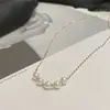 Colar de Pérolas de Alta Qualidade Feminino 2023 Novo Simples Elegante Corrente de Clavícula Design de Nicho Joia Colar de Pérolas