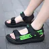 Sandalias de Verano para Niños Verano Suela Suave Estudiante Niños Medianos y Grandes Antideslizantes Zapatos de Playa Niño Pequeño Niños Punta Abierta Transpirables Modernos