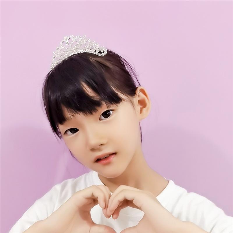韩版儿童皇冠饰品影楼婚庆头饰水钻发梳发饰表演珍