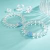 Pulseira de Cristal Branco Pulseira de Água-Marinha Feita à Mão com Contas Estilo Étnico Simples Para Homens e Mulheres Fornecimento ao Vivo Pulseira Atacado