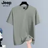 JEEP SPIRIT Camiseta de Manga Corta para Hombre de Seda de Hielo de Secado Rápido de Verano Transpirable Fresca Cuello Redondo Media Manga