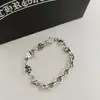 Pulseira CH nova com motivos de espada, âncora e cruz, acessório de mão unissex, moda retrô europeia e americana, pulseira padrão S925