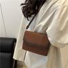 Bolso Pequeño Negro Cruzado Casual Estilo Coreano para Mujer 2025 Nuevo de Moda Estilo Coreano Simple de un Solo Hombro Estilo Retro de Hong Kong Bolso Cuadrado Pequeño para Mujer