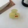 Pinza para el pelo pequeña de niña acetato linda dulce cereza strass pinza para flequillo pinza para pelo suelto pinza de tiburón accesorios para el pelo al por mayor