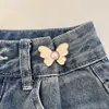 Botón de Mariposa de Alta Gama para Cintura de Jeans, Botón de Sujeción de Cintura Ajustable, Pin de Botón sin Coser para Redimensionar Pantalones si Son Demasiado Grandes