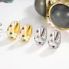 Nuevos Pendientes de Circonita Colorida Estrella Pendientes Franceses Retro Pendientes de Diseño Nicho Pendientes Diseño de Moda para Mujeres