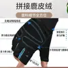 Guantes de Fitness para Hombre Protectores Antideslizantes para Ciclismo al Aire Libre Protector de Muñeca Barra de Pesas Ciclismo Equipo Deportivo para Mujer Guantes de Medio Dedo