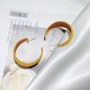 925 Agulha de Prata Coreana Moda Outono e Inverno Flocking C- brincos de tecido em forma de brincos simples todos os jogos Internet Popular Brincos Doces para Mulheres