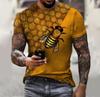 Amazon Europeia e Americana ebay comércio exterior transfronteiriço nova masculina verão juventude esportes slim estampada plus size Camiseta