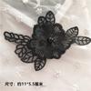 Atacado Preto Organza Flor Estéreo Acessórios de Vestuário Renda DIY Feito à Mão Casa Tecido Acessórios de Joalheria