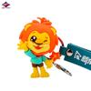 Fabricante Personalizado de Artesanato de Borracha PVC Long Zhiyu Chaveiro Criativo 3D Pingente Personalizado Desenho Animado Pingente