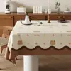 Nova Toalha de Mesa Cartoon Impermeável e à Prova de Óleo Sem Lavar Luxo Leve Toalha de Mesa de Alta Qualidade Estilo Meados do Século Retangular Toalha de Mesa para Mesa de Centro