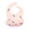 Estilo Ins Mais Vendido Babador de Silicone Estampado Saco de Saliva Suplemento Alimentar para Bebê Babador de Silicone Impermeável Estampa Mãe e Bebê Suprimentos