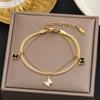 Nova pulseira de aço titânio meninas nicho temperamento joias da moda aço inoxidável joias pulseira borboleta que não desbota atacado