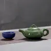 Juego de té de hielo agrietado directo de fábrica 1 tetera 4 tazas juego simple para el hogar de pequeños regalos para actividades empresariales impresión de logotipo