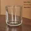 Copo de Vela Transparente Castiçal Copo de Vela Aromática Vidro Impressão UV Pote de Cera Recipiente para Vela Logotipo Imprimível em estoque
