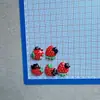 Dibujos Animados Lindo Fresa Roja Gatito Negro Accesorios DIY Materiales Hechos a Mano Hebilla de Zapato Sombrero Accesorios de Pegamento en Crema