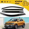 Adecuado para 19-20 Volkswagen T-CROSS Detección de sombra de carretera Puerta de coche Visera para lluvia Ventana Ceja para lluvia Modificación Decoración