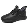 Botas Gruesas de Algodón Poliuretano Forradas de Felpa para Invierno para Hombres, Zapatos de Tela Old Beijing para Hombres, Zapatos Cálidos Antideslizantes de Suela Suave para Padres de Edad Media y Mayores