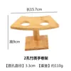 Estante para rollos de sushi de bambú, vajilla para sushi japonesa y coreana, estante para sushi en forma de rollo para hotel o restaurante, estante cilíndrico