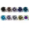 Brincos de Zircônia 5A com Garras e Base Redonda de Titânio F136, Piercings de Nariz, Piercings de Hélice, Piercings de Lábio, Fabricante de Joias para Piercing de Liga de Titânio em Estoque