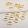 Set de Accesorios Chapado en Oro de 14K Anillo de Cuentas Diámetro Exterior Diámetro Interior Hexagonal Anillo de Cuentas Redondas Material Hecho a Mano para Manualidades Accesorios de Joyería