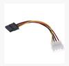Cabo de alimentação SATA do disco rígido do host do computador IDE tipo D de 4 pinos para porta serial Cabo de alimentação de 15 pinos
