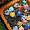 Piedra Natural Amatista Lapislázuli Lapislázuli 15 mm Colgante Borde de Amor Collar de Bricolaje Pendientes Accesorios de Joyería en Forma de Corazón