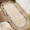 Tapete Estilo Medieval Oval Quarto Lateral de Cama Sala de Estar Varanda Tatame Quarto Principal Quarto Especial Tapete Longo de Chão