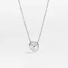 Luminária Pendente Oval Luxuosa Nicho Moda Personalidade Colar para Mulheres High-End Novo Feijão Dourado Feijão Prateado Corrente de Suéter Outono e Inverno para Mulheres