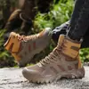 Botas de Caminhada ao Ar Livre Masculinas Novas Botas de Caminhada Respiráveis de Cano Alto Antiderrapantes Leves Amortecedoras Resistentes ao Desgaste Botas Táticas de Deserto Atacado