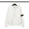 Sudadera con capucha de punto grueso con forro polar, manga larga, estilo europeo y americano, para cruzar fronteras, color liso, con insignia, para hombres y mujeres, isla de amantes